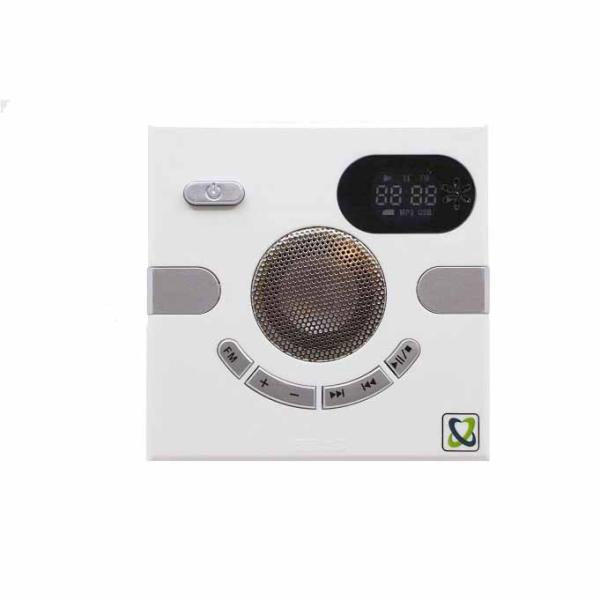 Smart Wall Socket Speaker FM Radio Home Audio 3.5mm USB فيش الراديو 220فولت مناسب للمنازل وغرف النوم وغيرها